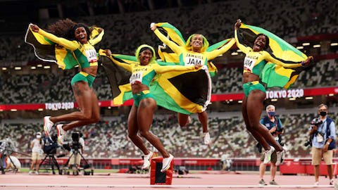 Đội nữ Jamaica và nam Italia thống trị nội dung tốc độ môn điền kinh Olympic Tokyo 2020